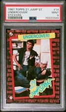 1987 TOPPS 21 JUMP STREET STICKER JOHNNY DEPP UNDERCOVER #14 PSA 9 ONLY ONE picture