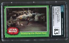 Readying the Rebel Fleet #236 Topps Star Wars 1977 Series 4 Trading Card CGC 8.5 picture