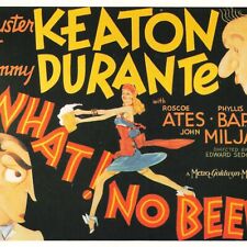 Postcard What No Beer? Buster Keaton Jimmy Durante 1933 Pre-Code Comedy Film picture