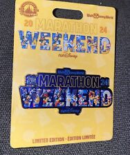 NEW Walt Disney World 2024 RunDisney Marathon Weekend Jumbo Logo LE Pin picture