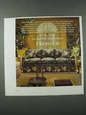 1986 Henredon Furniture Ad - Meticulous Tailoring Superior Construction picture