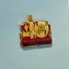 Walmart Employee Lapel Pin Smiley 40 Years Happy Anniversary picture