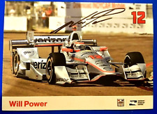 Will Power 2016 Indy Car Indianapolis 500 Promo hero Card Autographed authentic picture