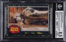 2022 Star Wars Sapphire #100 Our Heroes at the Spaceport ONYX 1/1 BGS 8.5 picture