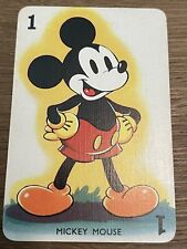 VINTAGE 1938 CASTELL MICKEY MOUSE SHUFFLED SYMPHONIES CARD AMAZING picture