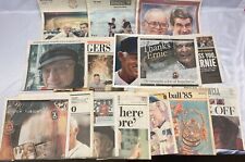 Ernie Harwell & Sparky Anderson Detroit News & Free Press Newspapers—-Lot of 15 picture