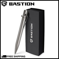 BASTION BOLT ACTION PEN TITANIUM Executive Luxury Metal Ballpoint EDC Fine Pens picture
