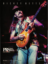 PRS Guitars Dickey Betts Playing Guitar Print Advertisement picture