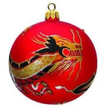Dragon Red Ball Polish Glass Christmas Tree Ornament Decoration by Thomas Glenn picture