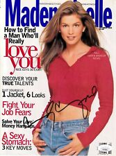 Cindy Crawford autographed signed autograph 1994 Mademoiselle magazine cover JSA picture