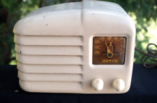 Antique 1930s Arvin White Model 502 Tube Radio - WORKS - METAL CASE picture