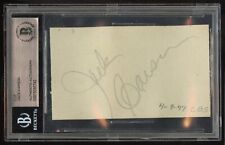 Jack Carson signed 2x3.5 autograph auto on 4-9-47 at CBS Playhouse BAS Slabbed picture