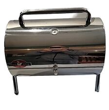 Vintage MCM Royal Chef Chrome Portable Barrel Charcoal Grille NEW circa 1966 picture
