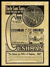 1917 Cushman Gas Engines New NEW Metal Sign: Lincoln, Nebraska Factory Picture picture