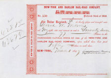 Gouverneur Morris of Morrisania - New York and Harlem Railroad - Railway Stock C picture