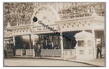 RPPC Whizzer ROLLER COASTER Woodside Park PHILADELPHIA PA Real Photo Postcard picture