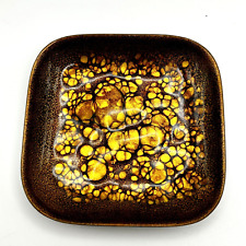 Vintage Bovano of Cheshire Enamel on Copper Small Dish Square Mid Century picture
