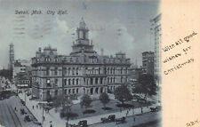 City Hall, Detroit, Michigan, early postcard, used in 1906 picture