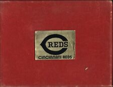1960's Cincinnati Reds 2 Decks of Baseball Playing Cards In Original Felt Box picture