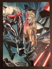 Aquaman Vs Black Manta - DC Comics Poster Print 9x12 Alex Ross picture