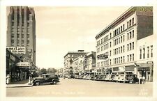 Postcard RPPC 1940s Washington Yakima Street Scene autos Ellis WA24-805 picture