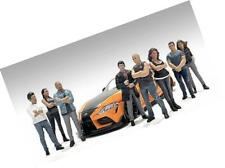 Car Meet 3 8 Piece Figure Set For 1/18 Scale Models By American Diorama picture
