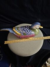 Rare Vintage H.F.P. Macao Gold trim multicolor Chinese Duck  picture