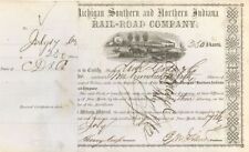 Michigan Southern and Northern Indiana Rail-Road Co. Signed by Henry Keep - 1863 picture