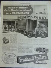 1946 FRUEHAUF TRAILERS HINKY-DINKY TRANSPORTATION vintage art print ad picture