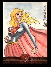 Superman: The Legend 2013 Cryptozoic DC Comics Sketch Card by Gary Shipman picture