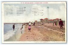 1923 Bathing Beach Exterior Building Jackson Park Chicago Illinois IL Postcard picture