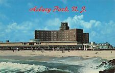 NEW JERSEY POSTCARD VIEW OF THE BERKELEY CARTARET HOTEL & SUNSET AVE ASBURY PARK picture
