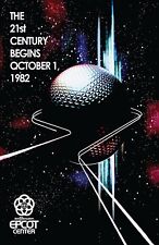 Epcot Center 1982 Teaser Poster Spaceship Earth Century Begins on October 1 picture
