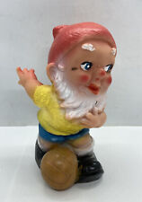 Vintage Gnome Rubber Plastic 6.5” Tall Soccer ball Made in Germany rare picture