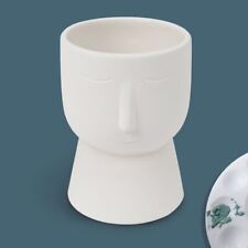 Create Basics Paintable Ceramic Face Planter picture