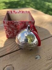 Vtg Wallace Silversmith's 1989 Annual  Sleigh Bell Ornament Silverplate B5 picture