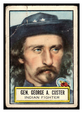 1952 Topps Look n See Gen. George A. Custer #37 Indian Fighter picture