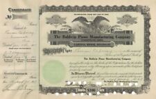 Baldwin Piano Manufacturing Co. - Cincinnati, Ohio Stock Certificate - Musical I picture