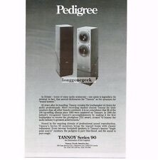 1989 Tannoy Series 90 Speakers Hi-Fi Stereo VINTAGE Print Ad picture