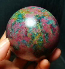 TOP 572G Natural Polished Kyanite And Ruby Symbiotic Crystal Ball Healing WD977 picture