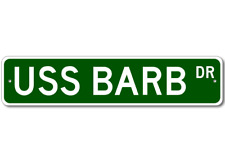 USS BARB SSN 596 Ship Navy Sailor Metal Street Sign - Aluminum picture