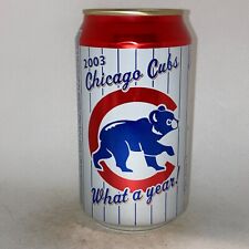 2003 Chicago Cubs Old Style beer can, bottom opened picture