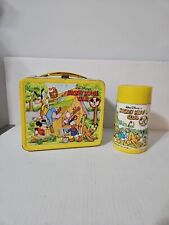 Vintage 70's Walt Disney Mickey Mouse Club Metal Lunchbox /Thermos Has Scratches picture