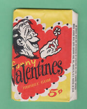 1959 Topps Funny Valentines Frankenstein Pack Variation  Rare No Perforations picture