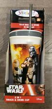 STAR WARS CAPTAIN PHASMA 2-in-1 Snack & Drink Cup Straw Lid Disney Snackeez NEW picture