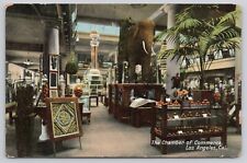 Los Angeles CA - Chamber of Commerce Interior Antique Postcard picture