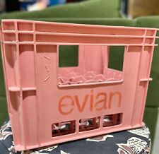 Rare Imported French Pink Evian Crate #EvianCrate picture