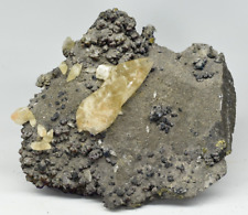 Calcite with Galena and Chalcopyrite - Buick Mine, Iron Co., Missouri picture