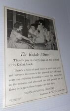 Eastman Kodak 1919 Vintage AD School Girls Book Photo Album Promo Rochester NY picture