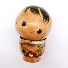 14cm Japanese Creative KOKESHI Doll Vintage by TAKESHI Signed Interior KOB694 picture